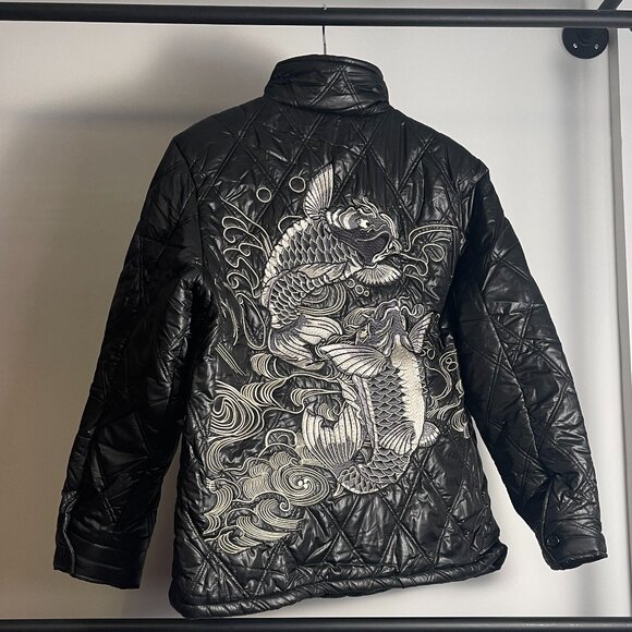 Brand new men Evisu jacket size asian size XL - Picture 2 of 3